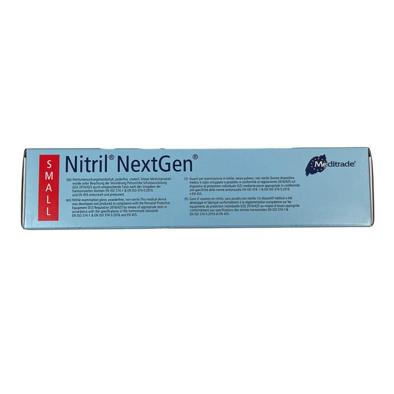 Meditrade NITRIL® NEXTGEN® - Nitrilhandschuhe blau - 1 Box - Gr.S, 100 Stück/Box – Bild 4