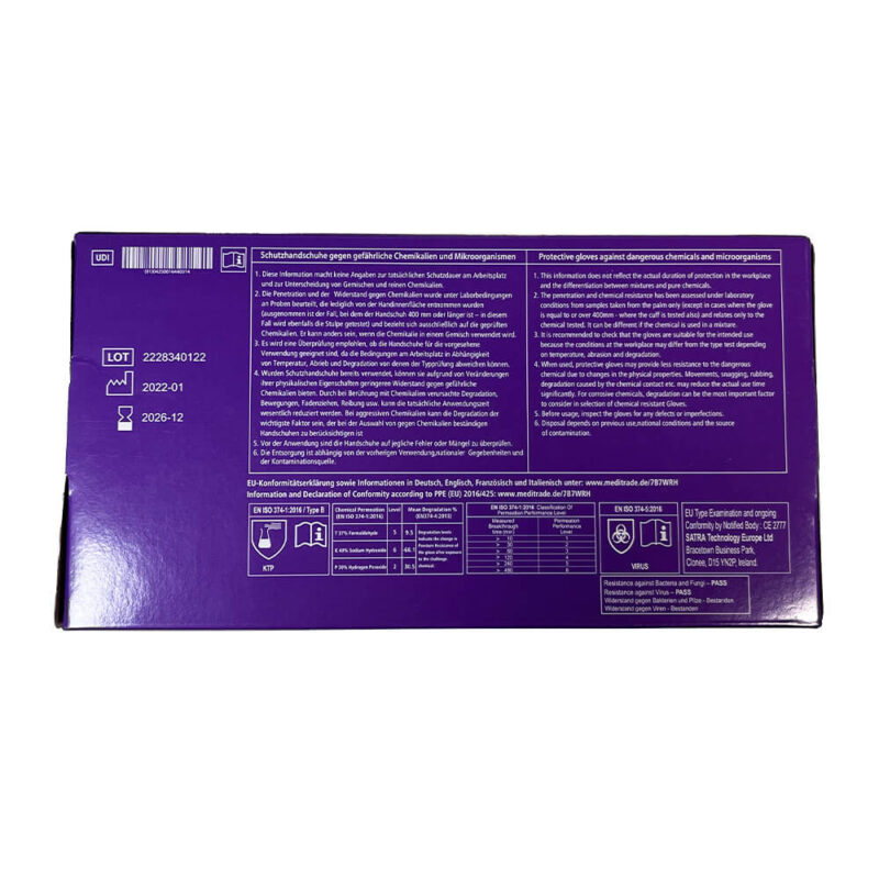Meditrade Viola Nitrilhandschuhe - 1 Box - Größe XL – Bild 4