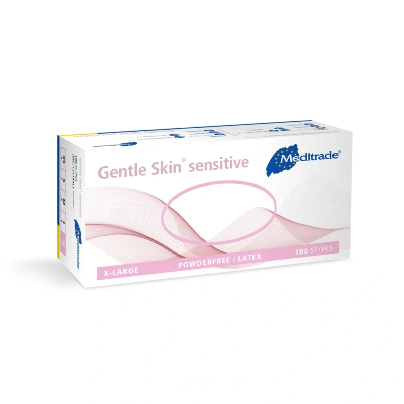 Meditrade GENTLE SKIN Sensitive Latexhandschuhe - 1 Karton – Bild 2