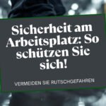 Sicherheitsschuhe mit Profilsohle auf nassem Hallenboden – Sturzprävention