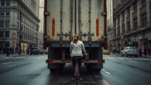 Mehr über den Artikel erfahren Toter Winkel: So schützt du dich als Radfahrer und Fußgänger vor Lkw