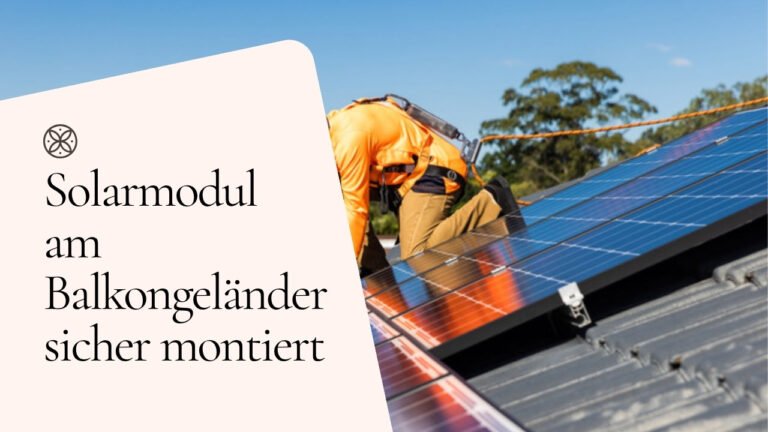 Balkonkraftwerk sicher installieren: Strom vom Balkon ohne Risiko