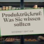Kühlregal mit verpackten Lebensmitteln im Supermarkt, Symbolbild für Produktrückrufe