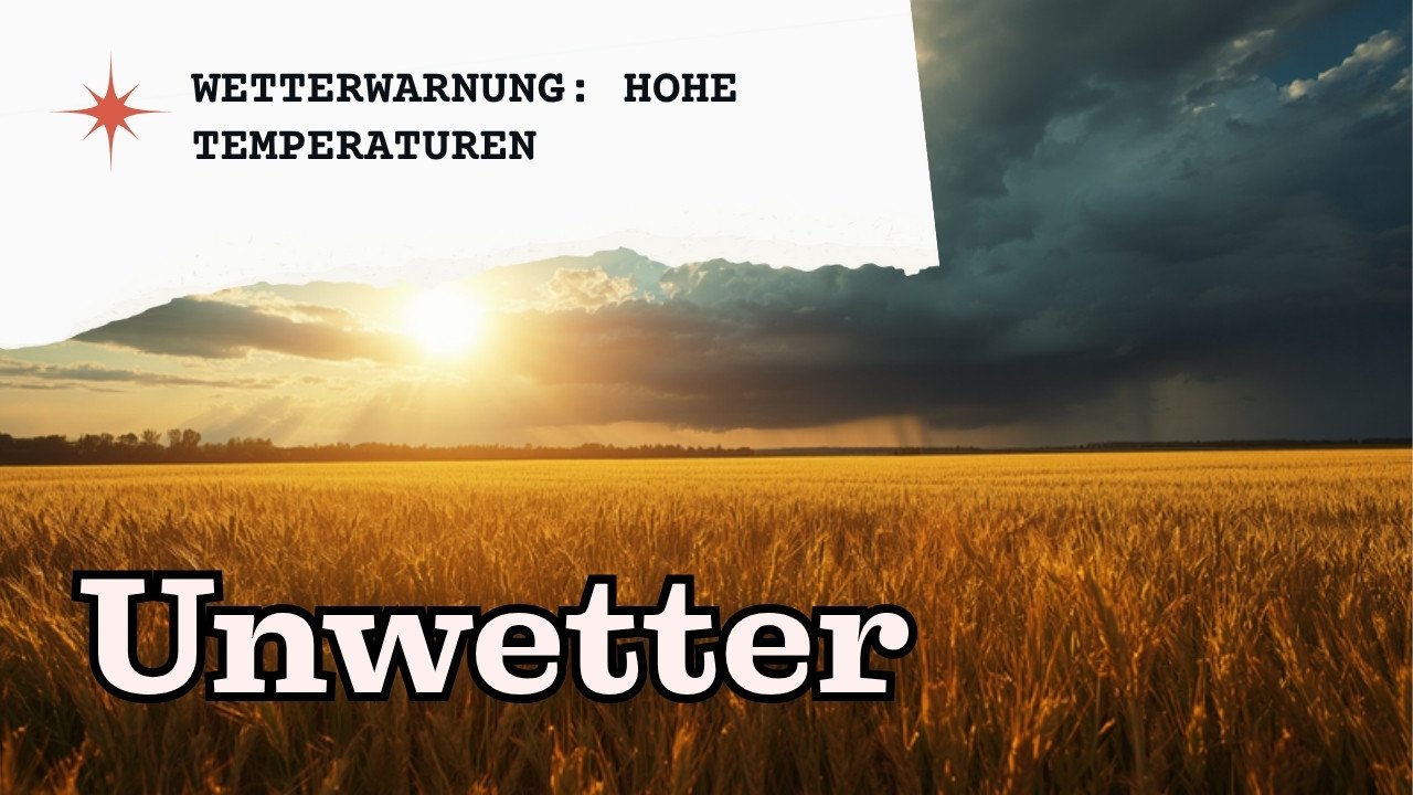 Du betrachtest gerade Warnlage Wochenende: Amtliche Hitzewarnung – bis 36 Grad, dann Gewitter